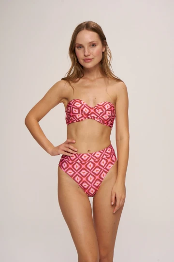 Blush Straplez Dolgulu Bikini Üst