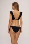 Faux Tulum Bağcıklı Bikini Alt